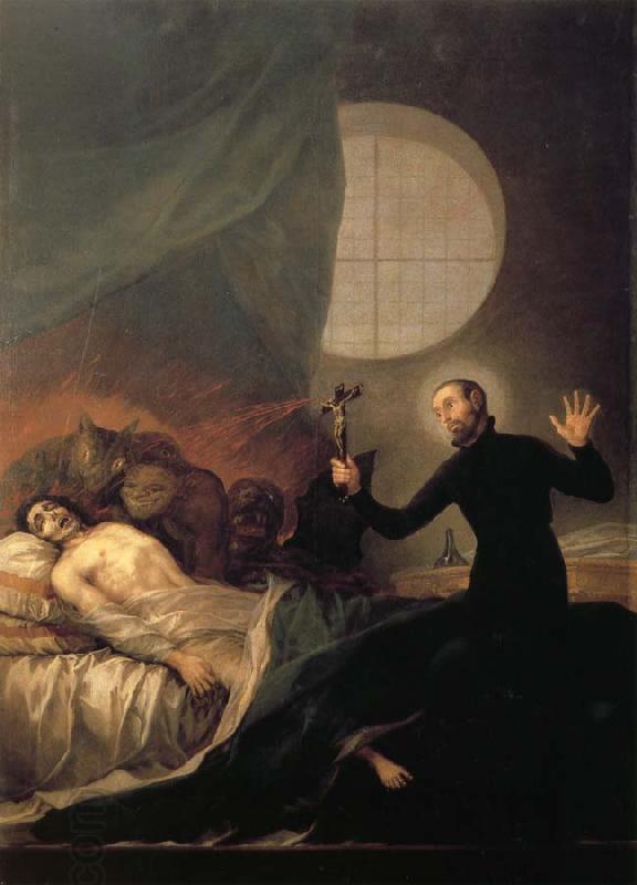 Francisco Goya St Francis Borja at the Deathbed of an Impenitent China oil painting art